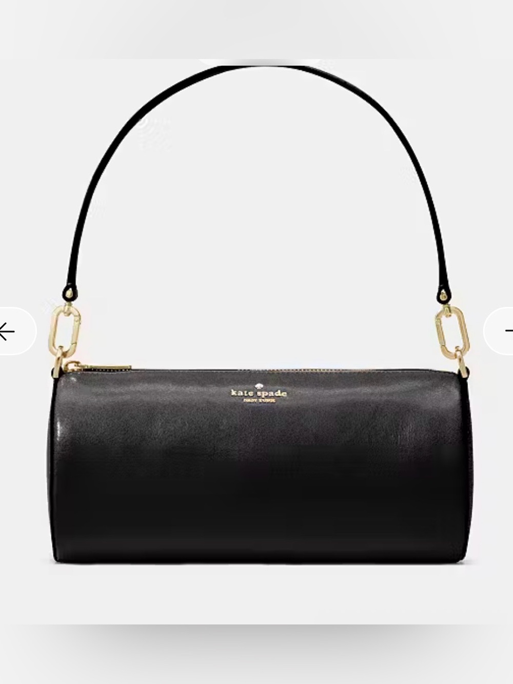 Roulette Glazed Leather Medium Shoulder Bag